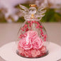Eternal Flower Gift Box Angel Glass Cover Dried Rose Gift Box For Christmas New Year Valentine's Day Home Decor - www.Shopthatapp.com