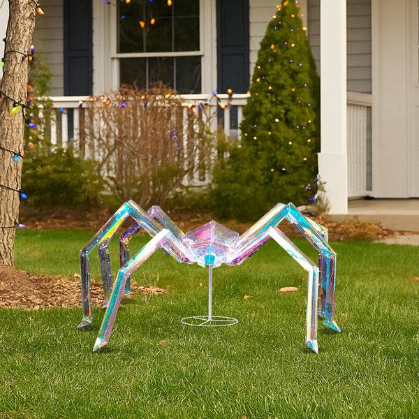 3ft Prism Spider, Illusion, 340 Purple Copper Wire Light, 4.5V 3.6W Halloween Standing Decoration US Specification - www.Shopthatapp.com