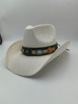 Summer Outdoor Ethnic Style Felt and Straw Cowboy Hat - www.Shopthatapp.com