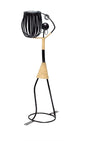 Abstract Tribal Lady Figurine Metal Sculpture On Shoulder with Solar light - Www.Shopthatapp.com