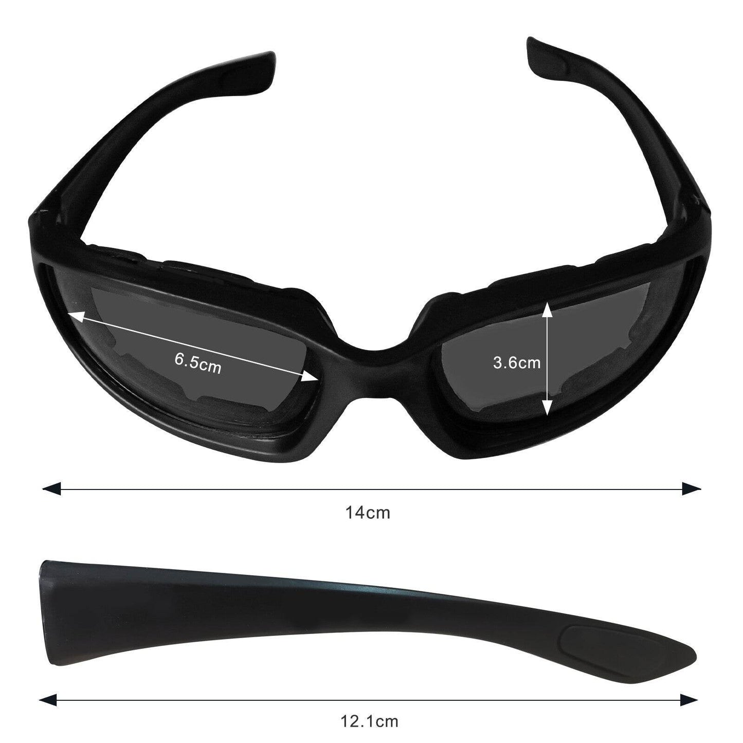 Cycling Sunglasses Chopper Outdoor Sports Glasses For Men Wrap Around UV400 Protection For Fishing Driving Glasses Windproof Gray Lens 3 Pack - www.Shopthatapp.com