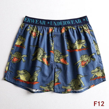 Cartoon Printed Cotton Men's Underwear Loose Boxer Short Breathable - www.Shopthatapp.com
