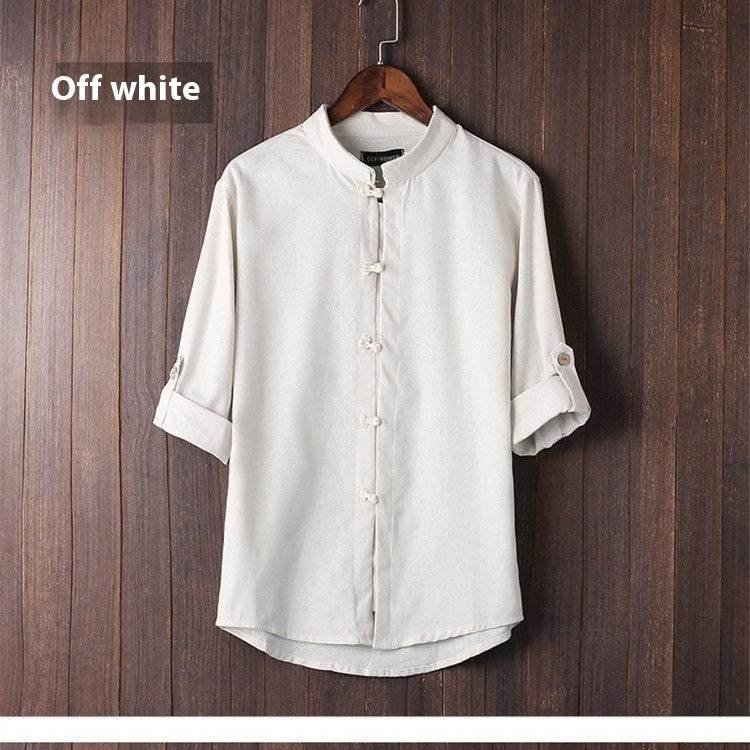 Men's Linen Vintage Plus Size Shirt - www.Shopthatapp.com