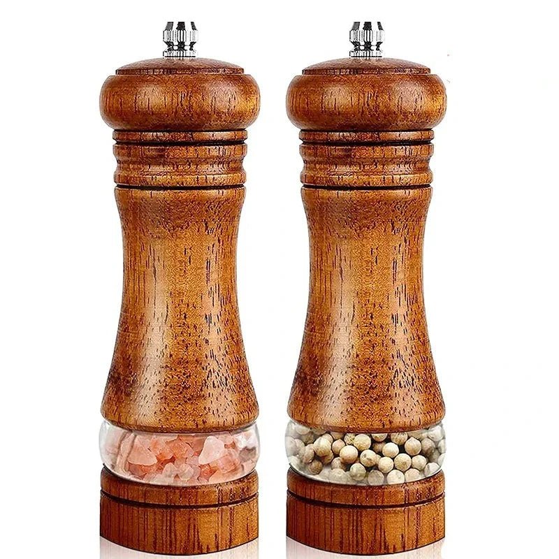 Acacia Wood Salt and Pepper Grinder Set - www.Shopthatapp.com