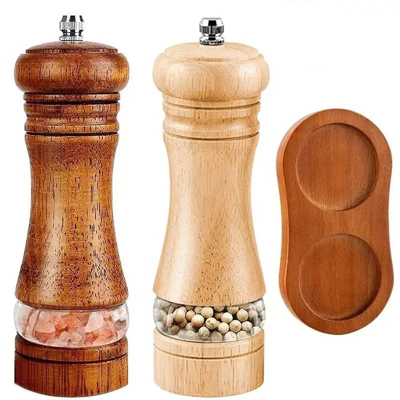 Acacia Wood Salt and Pepper Grinder Set - www.Shopthatapp.com