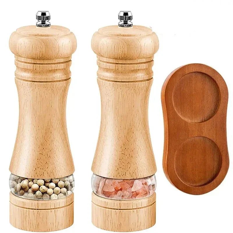 Acacia Wood Salt and Pepper Grinder Set - www.Shopthatapp.com