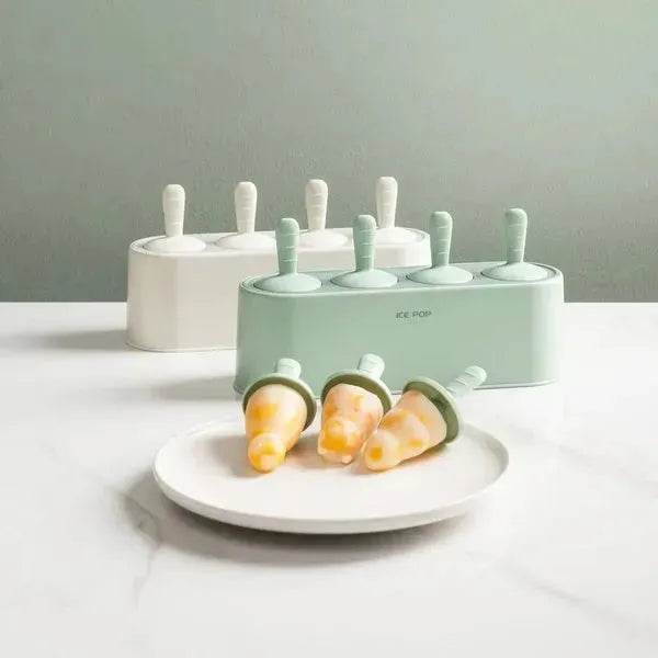 4 Cavities Reusable Silicone Popsicle Mold Maker DIY ice cream mold - www.Shopthatapp.com
