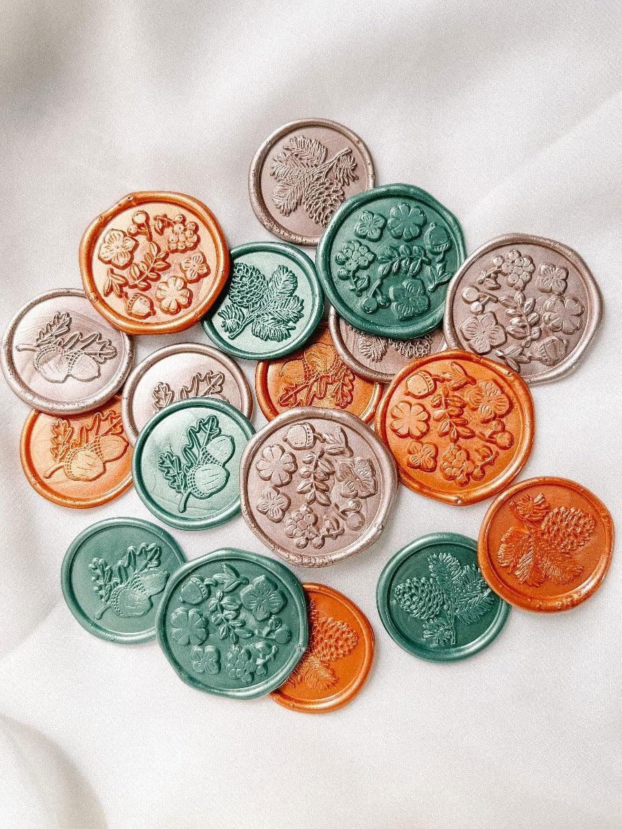 Acorn wax seals - Set of 9 - www.Shopthatapp.com