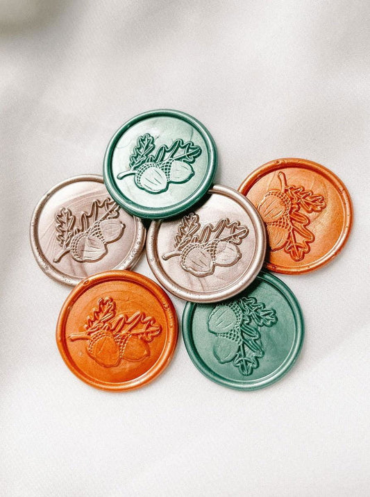 Acorn wax seals - Set of 9 - www.Shopthatapp.com