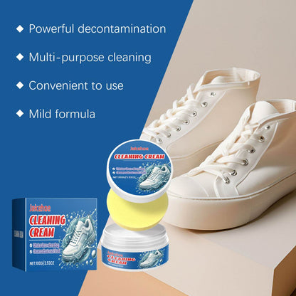 Jakehoe White Shoes Cleaning Balm Water-free Washing Brightening Stain remover - www.Shopthatapp.com