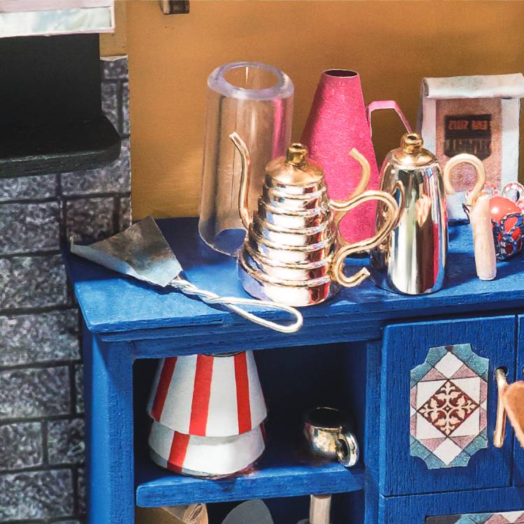 1:24 DIY Mini Dollhouse Kit | Nancy's Bakeshop - www.Shopthatapp.com