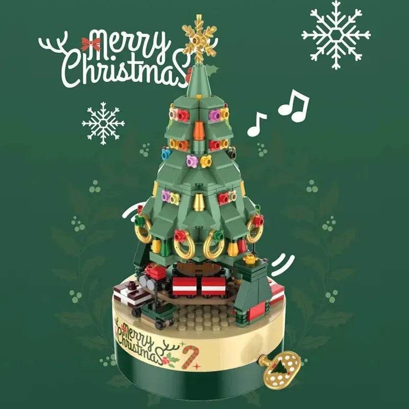 Black Friday deals Christmas Tree Blocks Spin Music Box Blocks - www.Shopthatapp.com