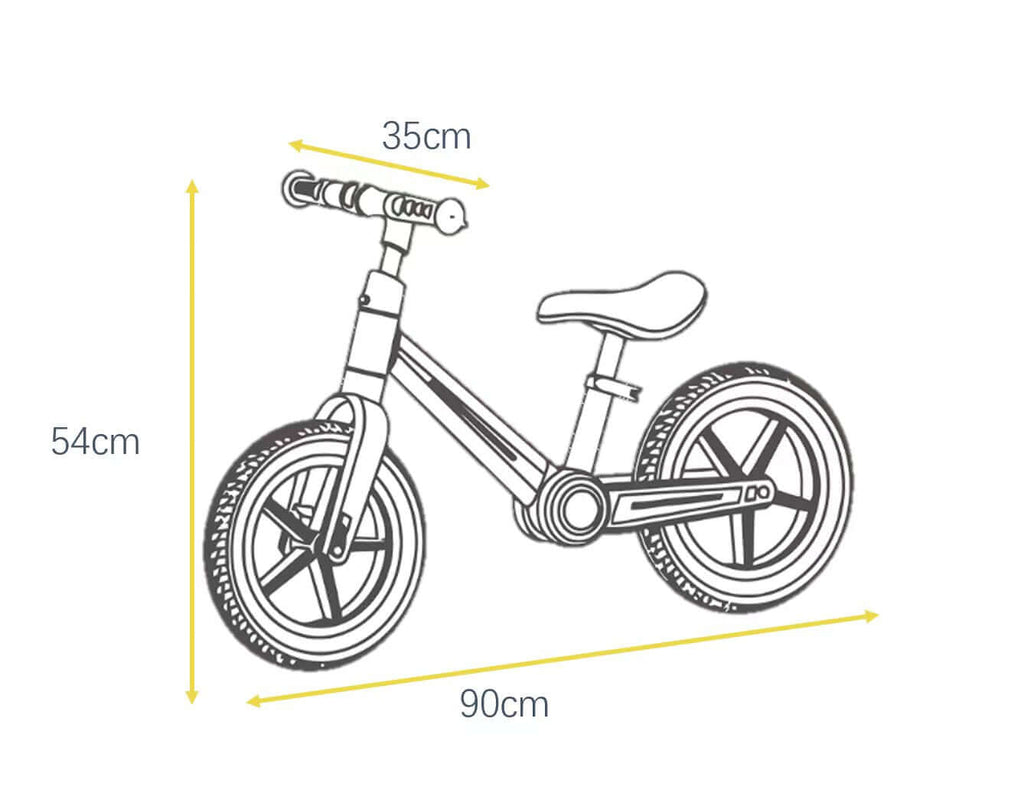 Kidstoylover Foldable Balance Bike for Kids: Durable, Lightweight, and Colorful - www.Shopthatapp.com