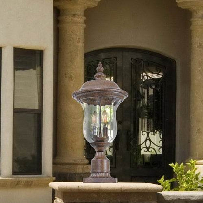 Vintage Outdoor Light Pole Lights, Waterproof Garden Patio Lights, Walkway & Driveway Lighting - One Piece No Bulb - www.Shopthatapp.com