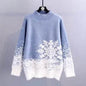 Ugly Christmas Knitted Women's Snowflake Sweater Top - www.Shopthatapp.com