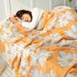 Cotton Four-layer Gauze Towel Blanket Air Conditioning Blanket Thin Duvet - www.Shopthatapp.com