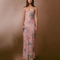 Halter neck Spaghetti Backless Butterfly Design Spring Summer long dress - www.Shopthatapp.com