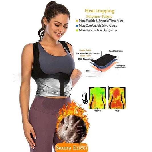 Workout Neoprene Sauna Sweat Vest for Women Tank Top - www.Shopthatapp.com