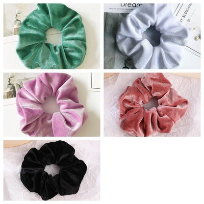 Fashion Velvet Scrunchies for Hair Ponytail Holder - www.Shopthatapp.com