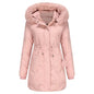 Autumn Winter Fur Collar cotton padded long winter jacket for women - www.Shopthatapp.com