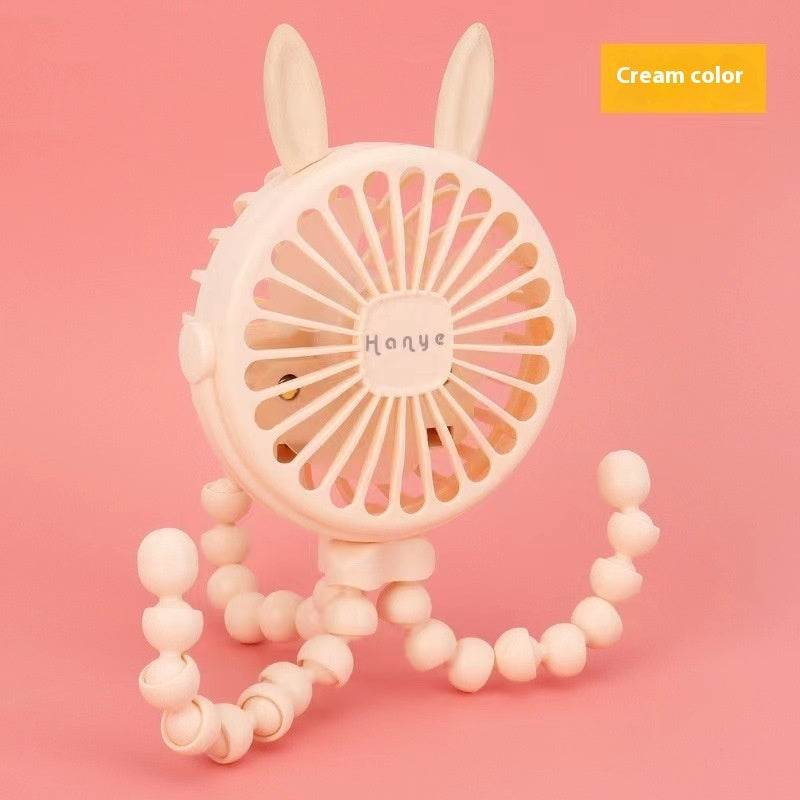 USB Powered summer heat Handheld fan with stand and Night light - www.Shopthatapp.com