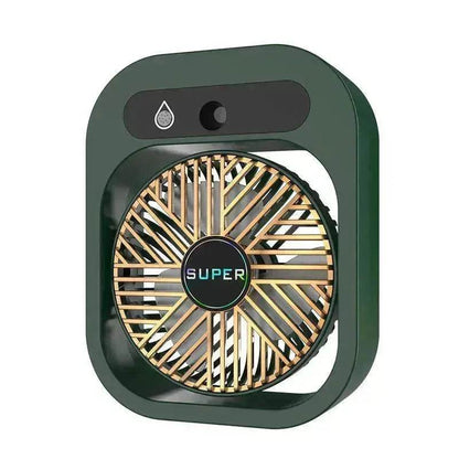 Air Conditioning Fan Desk Misting Fan Air Cooler Cooling USB Rechargeable Humidifier Portable Spray Fan With 3 Wind Speeds For Home - www.Shopthatapp.com