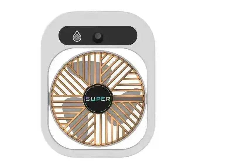 Air Conditioning Fan Desk Misting Fan Air Cooler Cooling USB Rechargeable Humidifier Portable Spray Fan With 3 Wind Speeds For Home - www.Shopthatapp.com