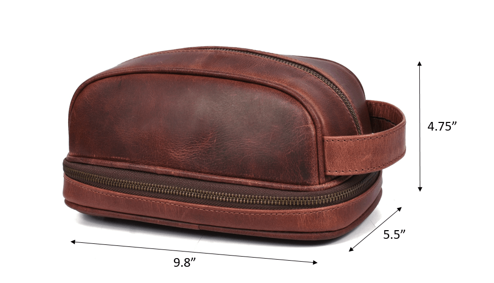 Akron Leather Toiletry Bag - www.Shopthatapp.com
