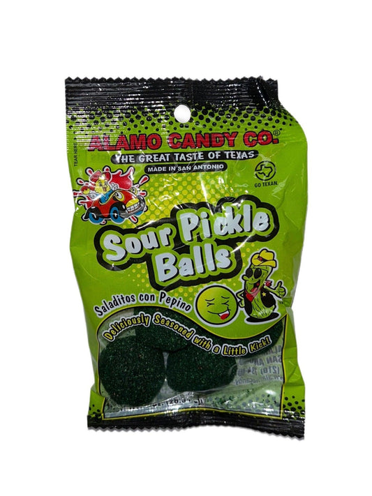 Alamo Candy - Sour Pickle Balls 10OZ - www.Shopthatapp.com