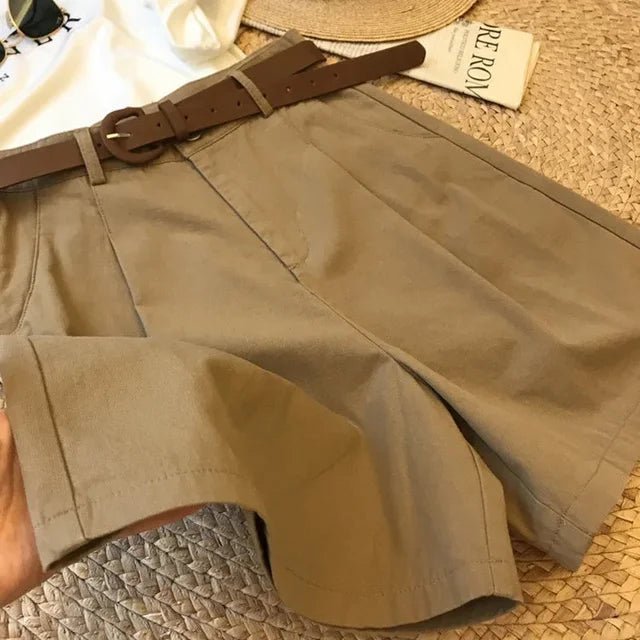 Aliya Wide Leg High Waist Women's Shorts - www.Shopthatapp.com