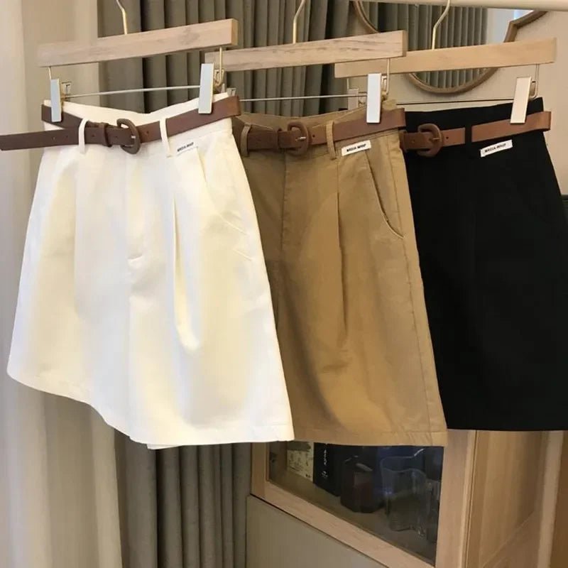 Aliya Wide Leg High Waist Women's Shorts - www.Shopthatapp.com