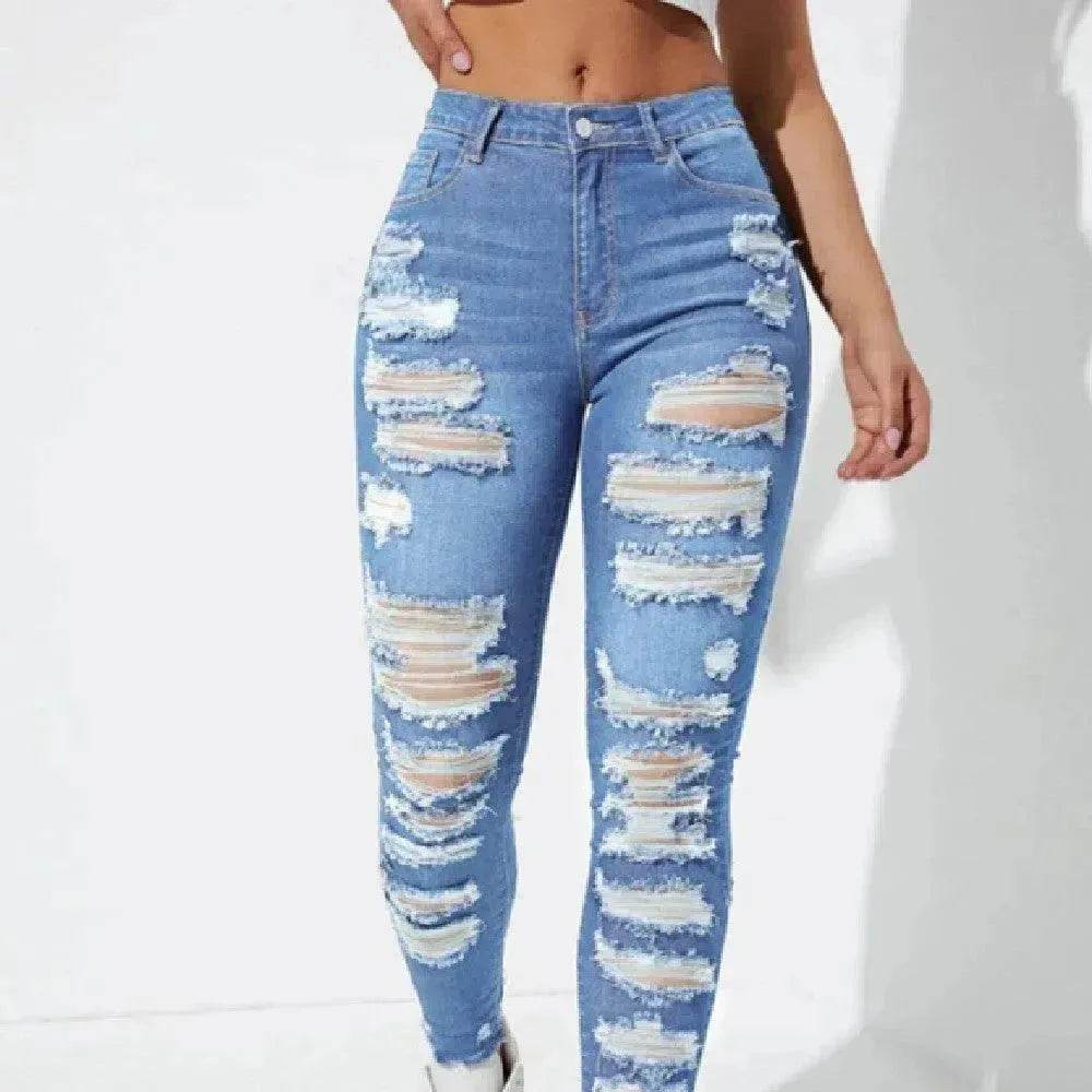 All-match Skinny Denim Trousers For Women - www.Shopthatapp.com