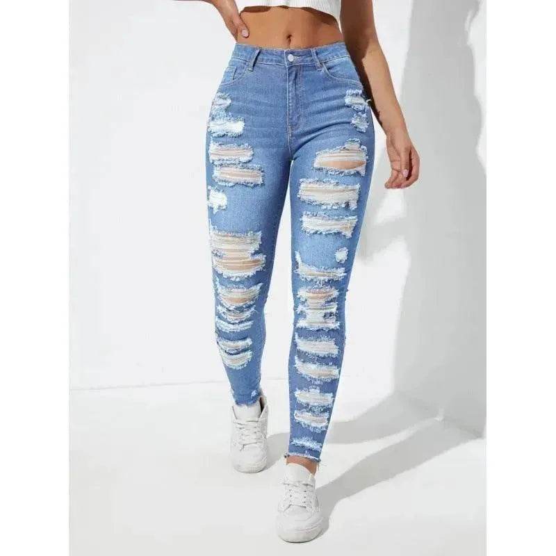 All-match Skinny Denim Trousers For Women - www.Shopthatapp.com