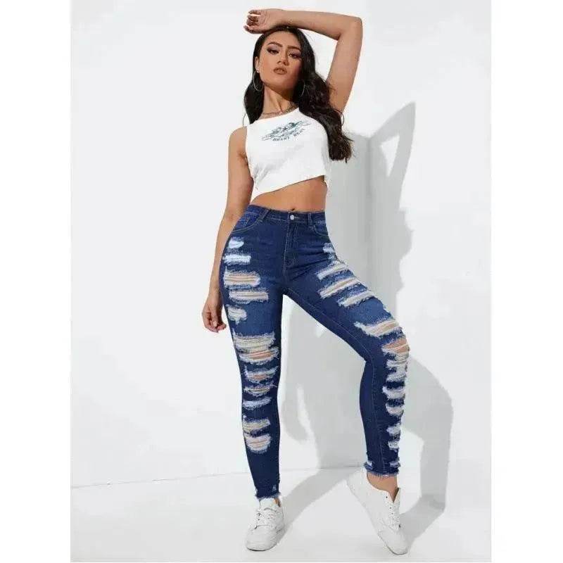All-match Skinny Denim Trousers For Women - www.Shopthatapp.com