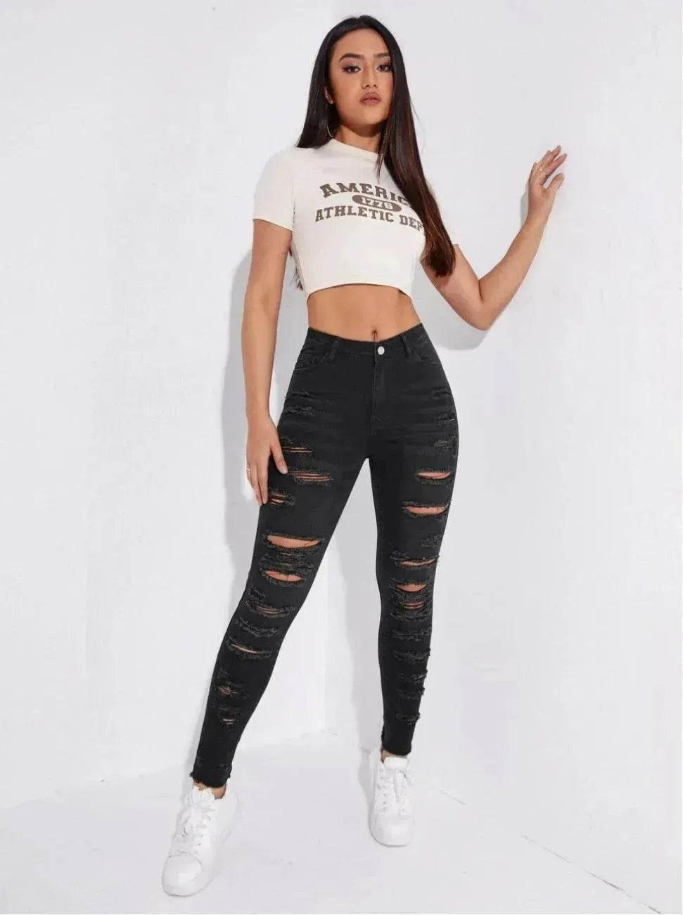 All-match Skinny Denim Trousers For Women - www.Shopthatapp.com