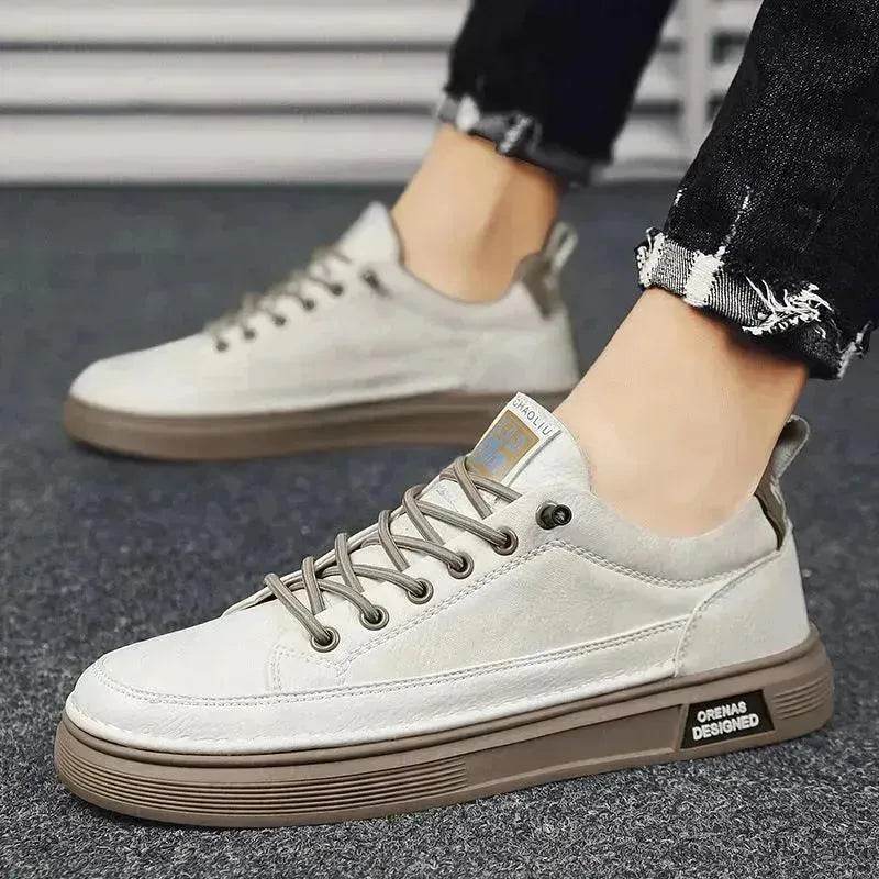 All-matching Sneakers Daily Leisure Sports Work  Platform Casual Sneakers Shoes for Men Canvas Sneakers for Men - www.Shopthatapp.com