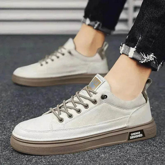 All-matching Sneakers Daily Leisure Sports Work  Platform Casual Sneakers Shoes for Men Canvas Sneakers for Men - www.Shopthatapp.com