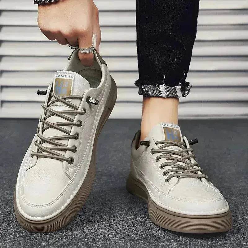 All-matching Sneakers Daily Leisure Sports Work  Platform Casual Sneakers Shoes for Men Canvas Sneakers for Men - www.Shopthatapp.com