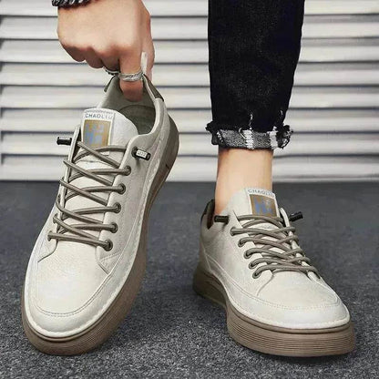 All-matching Sneakers Daily Leisure Sports Work  Platform Casual Sneakers Shoes for Men Canvas Sneakers for Men - www.Shopthatapp.com