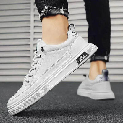 All-matching Sneakers Daily Leisure Sports Work  Platform Casual Sneakers Shoes for Men Canvas Sneakers for Men - www.Shopthatapp.com