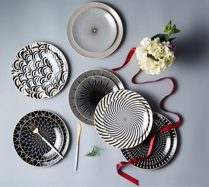 Allure Geometry Dinnerware Set - www.Shopthatapp.com