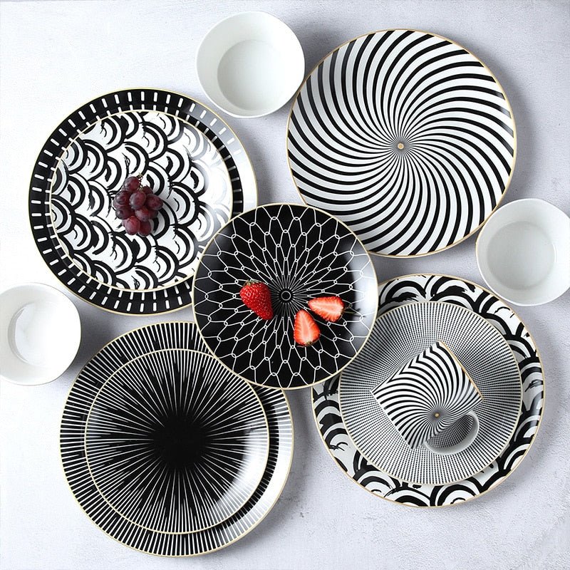 Allure Geometry Dinnerware Set - www.Shopthatapp.com