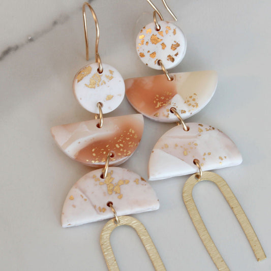 Alma Rosa Jewelry Polymer Clay Statement Earrings - www.Shopthatapp.com