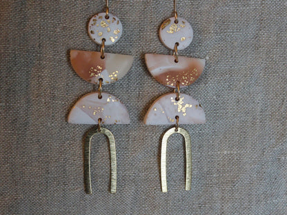 Alma Rosa Jewelry Polymer Clay Statement Earrings - www.Shopthatapp.com