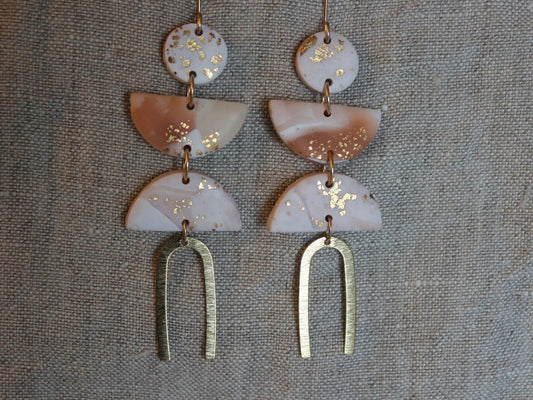 Alma Rosa Jewelry Polymer Clay Statement Earrings - www.Shopthatapp.com