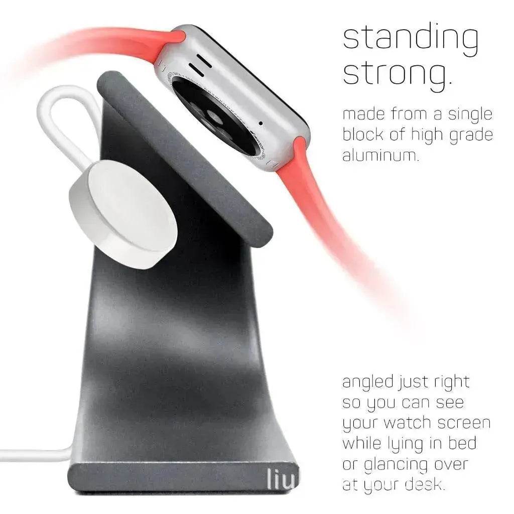 Aluminum alloy U-shaped smart watch charging stand - www.Shopthatapp.com