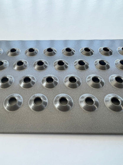 Aluminum Grip Stair Cover Treads - Pearl Mouse Gray, Includes Stainless Steel 1" Screws - 4" x 32" - www.Shopthatapp.com