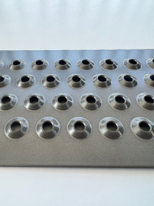 Aluminum Grip Stair Cover Treads - Pearl Mouse Gray, Includes Stainless Steel 1" Screws - 4" x 32" - www.Shopthatapp.com