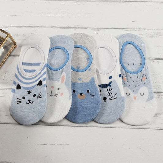 Animal Cartoon Pet Socks - 5 Pack-Pet supplies and goodies-www.Shopthatapp.com-PetWithMe
