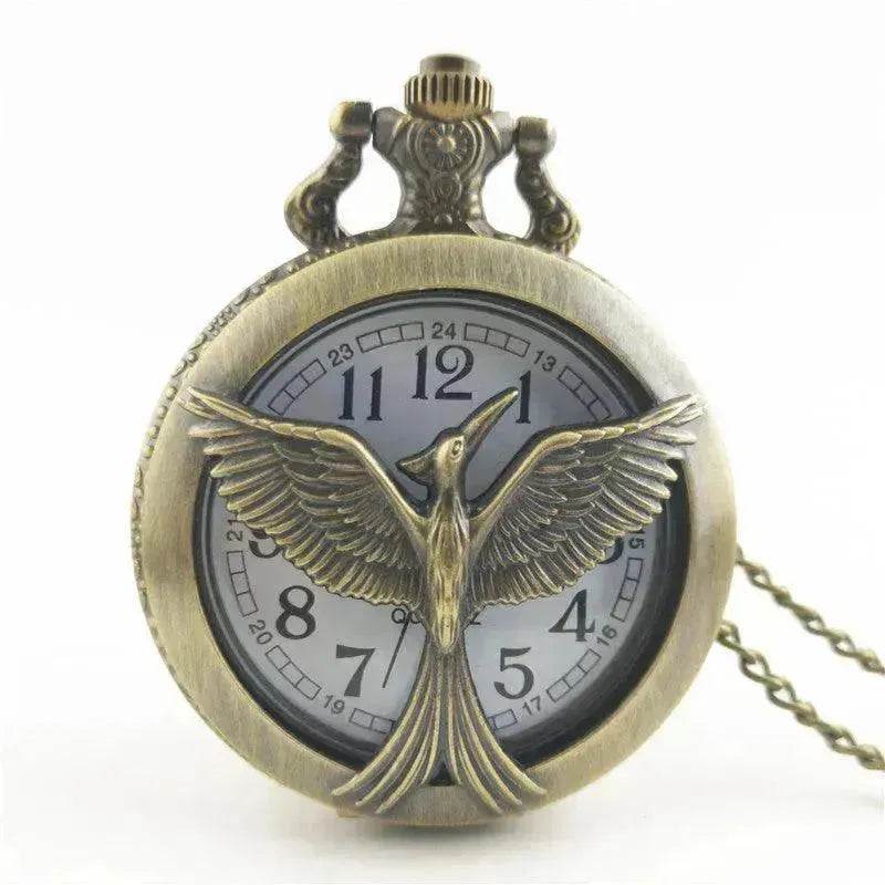 Antique Large Bird Arrow Vintage Pocket Watch - www.Shopthatapp.com